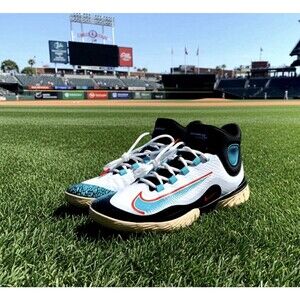 Nike Alpha Huarache Elite 4 High Cleats Paul Goldschmidt PE FZ7344-101 Sz 12.5